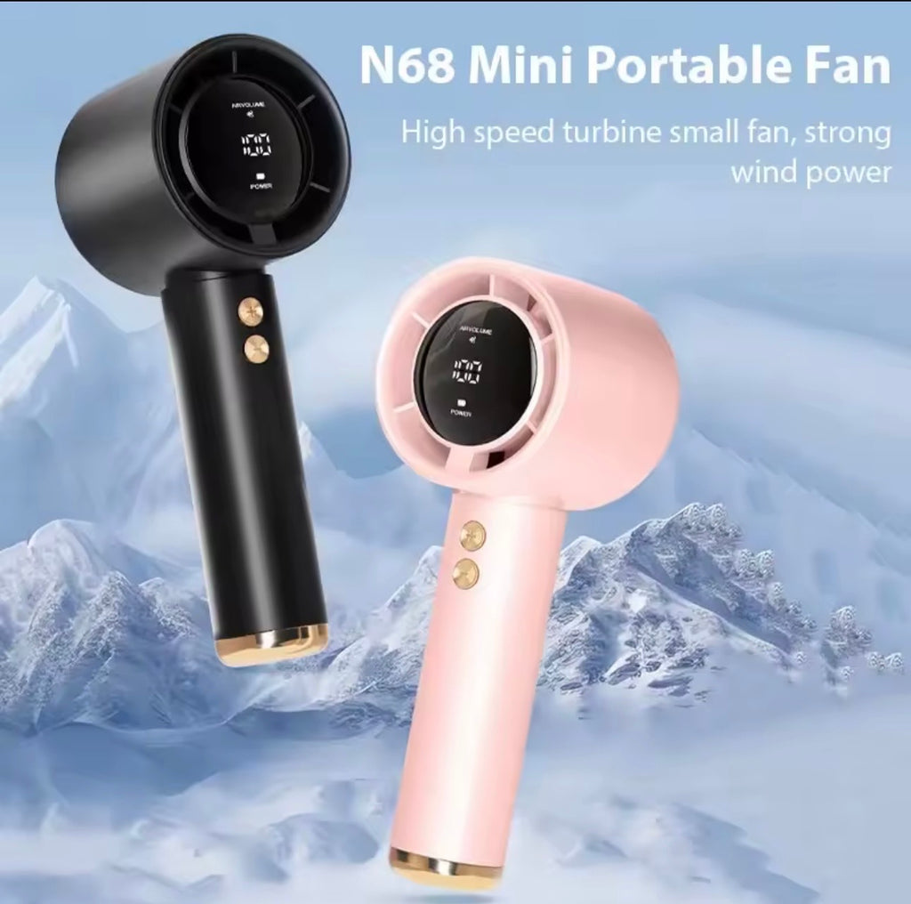 Mini ventilateur portable USB Charge rapide Ventilateur de calcul d'air portable Mute Ventilateur haute vitesse personnel pour les activités de plein air de voyage